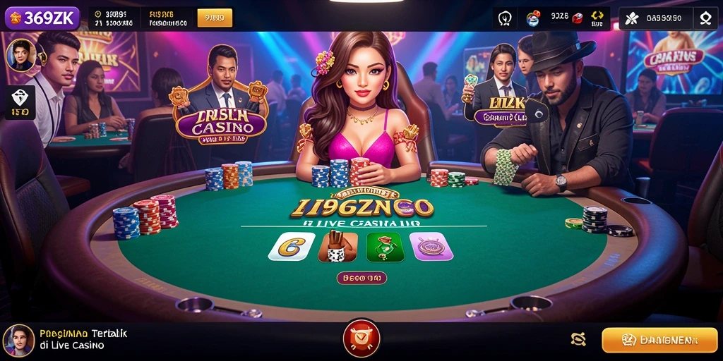 Screenshot gameplay Live Casino yang menegangkan dan interaktif di 369ZK.