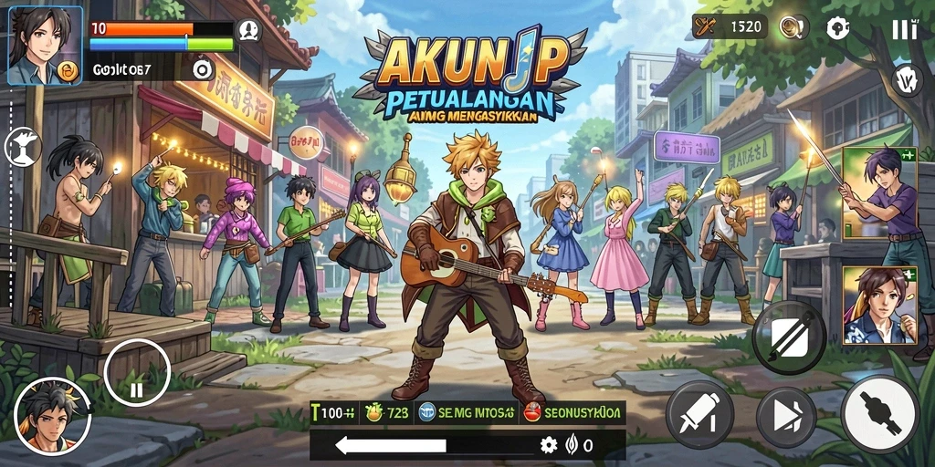 Gameplay seru dan karakter anime yang menarik di AKUNJP.
