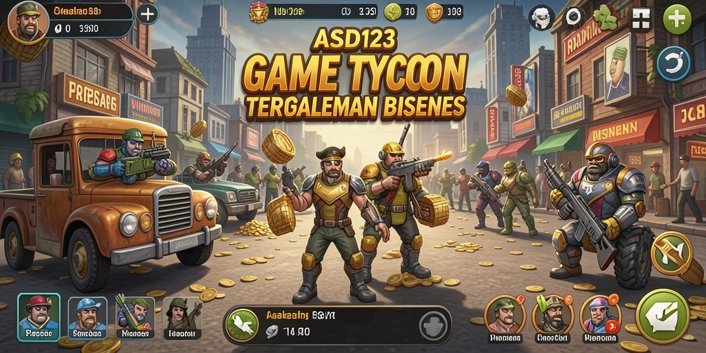 Tampak gameplay Tycoon yang menarik dan mendalam di ASD123.