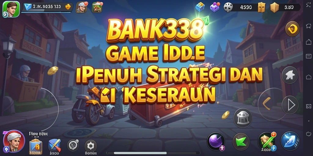 Screenshot gameplay BANK338 yang menunjukkan kemajuan dalam game Idle.