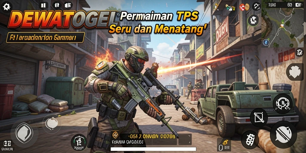 Tangkapan layar menampilkan aksi seru dalam permainan TPS DEWATOGEL.