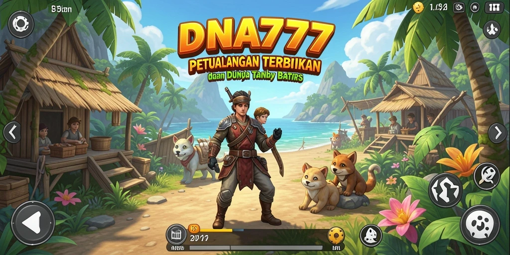 Tampilan gameplay <strong>DNA777</strong> yang menakjubkan dalam dunia Open World.