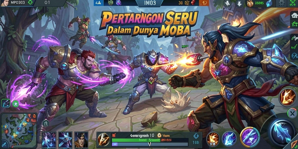 Gameplay seru dan dinamis dalam <strong>MPO303</strong> yang menunjukkan aksi bertarung karakter.