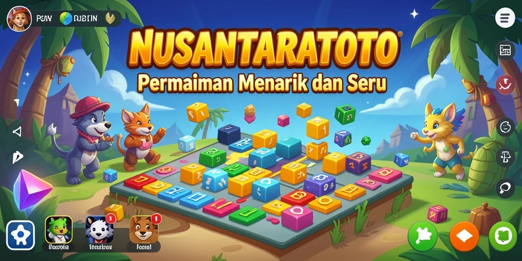 Screenshot gameplay NUSANTARATOTO dengan tampilan puzzle yang menantang.