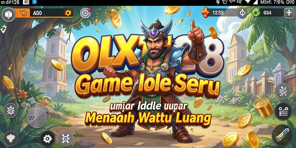Tampilan gameplay idle OLX128 yang menarik dan sederhana.