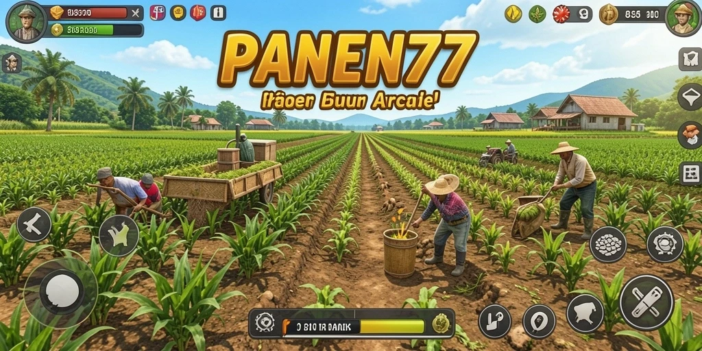 Screenshot PANEN77 menampilkan gameplay seru dengan karakter dan tantangan menarik.