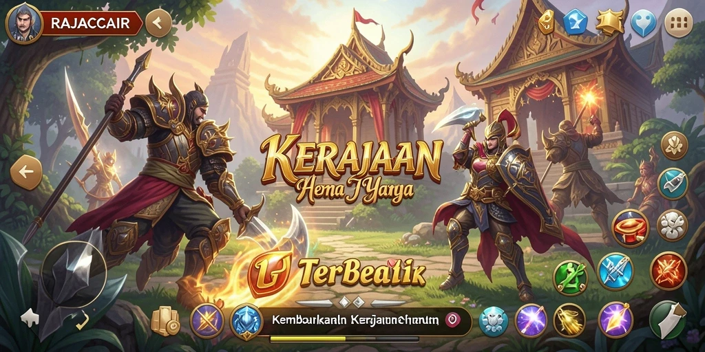 Tampilan gameplay RAJACAIR yang memukau dan strategis.