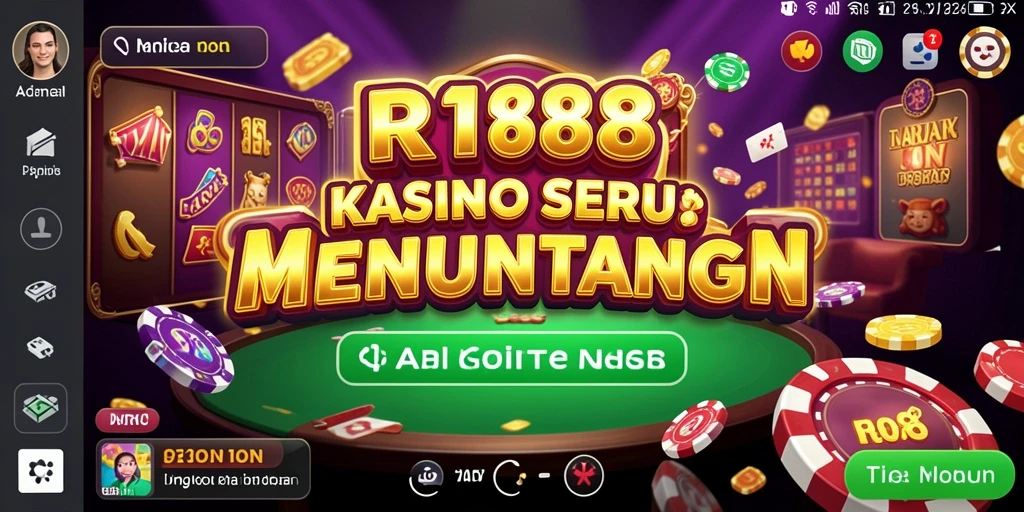 Tampilan gameplay Kasino yang menarik dan dinamis di RI188.