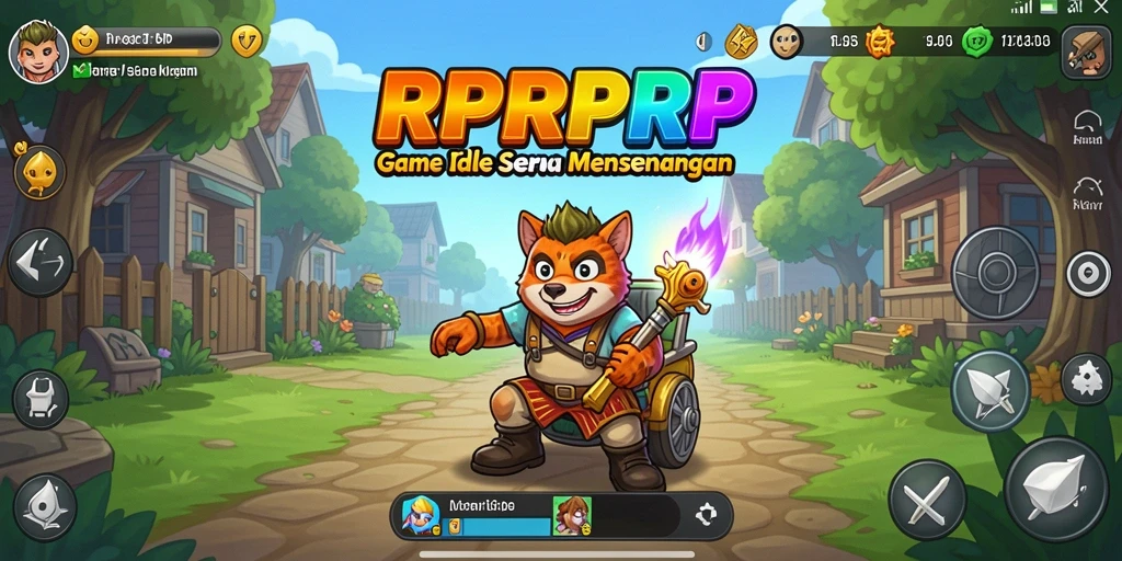 Tampilan gameplay RPRPRP yang menawan dengan elemen Idle.