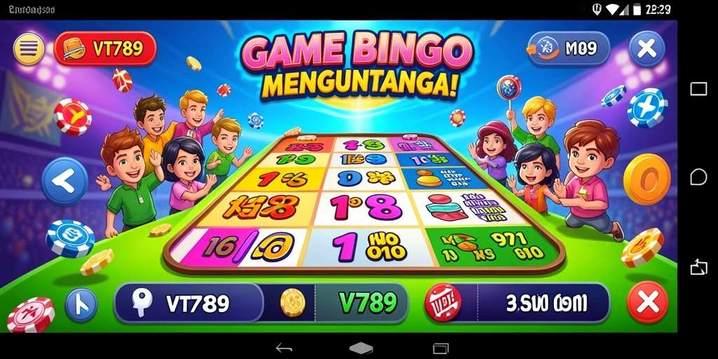 Tampilan gameplay Bingo di VT789 yang mendebarkan dan interaktif.